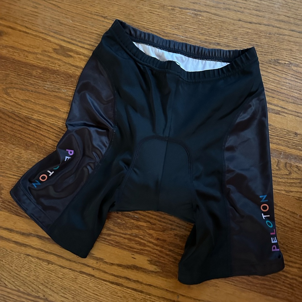 Peloton Black and White Cycling Shorts